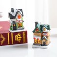 thumbnail image 4 of Manunclaims Christmas Ornament Luminous Shatterproof European Style Micro Landscape Fadeless Miniature House Figurine Display for Home, 4 of 8