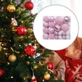 thumbnail image 6 of 46x Christmas Ball Ornaments ,Xmas Hanging Tree Pendants Decor Christmas Tree Ornaments ,Ball Baubles for Xmas Party Holiday Pink, 6 of 8