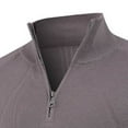 thumbnail image 4 of Betivan Mens Slim Fit Zip Up Mock Neck Polo Sweater Casual Long Sleeve Sweater and Pullover Sweaters with Ribbing Edge, 4 of 7