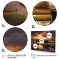 thumbnail image 3 of Designart "Cows At Farm horizon II" Animals Floater Framed Wall Decor, 3 of 7