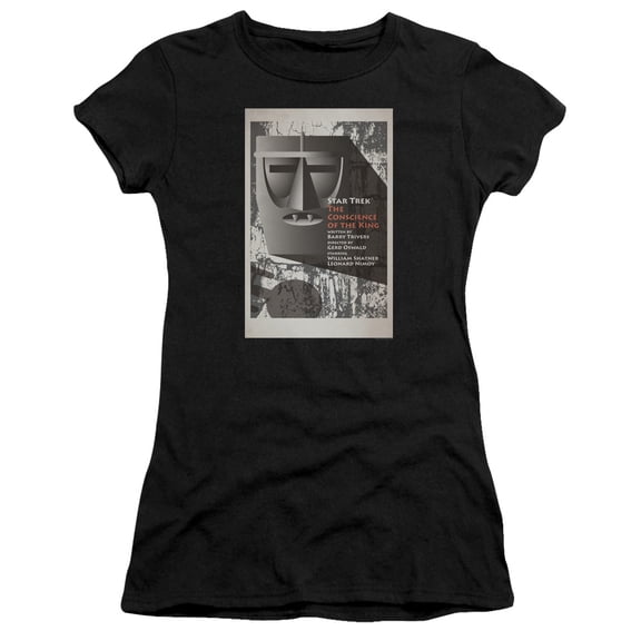 Star Trek Tos Episode 13 Junior Women's Sheer T-Shirt Black