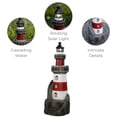 thumbnail image 4 of Teamson Home Outdoor Solar Light House Fountain with Rotating LED Light, Red/White, 4 of 9