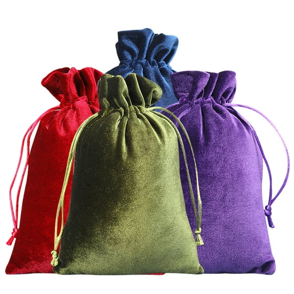 Tineasur Small Drawstring Bags Blue 4Pcs