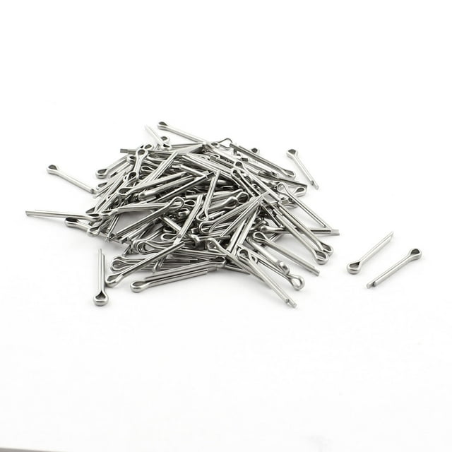 110 piezas de 2 mm x 16 mm x 23 mm pasadores de eslabones de correa de reloj de acero inoxidable, barra de cotter extendida, espiga