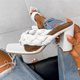 thumbnail image 1 of Sandalias cómodas de tacón grueso para vacaciones para mujer, sandalias de tacón alto con cabeza cuadrada Wmkox8yii  ytu2866, 1 of 3