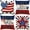 D, variant on 4th of July Patriotic Pillow Cover - HD Printed Cotton Linen Sofa/Bedding Decor, Detachable for Indoor/Outdoor (18x18in)