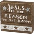 thumbnail image 3 of Primitives by Kathy Slat Box Sign, Jesus is The Reason for The Season, 3 of 4