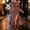 Pink, variant on Hueook Prom Dresses for Women Velvet V Neck Long Sleeve Slit Long Evening Gown Dress Black S