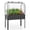 Black, variant on Costway 1 PCS Galvanized Raised Garden Bed with Legs Greenhouse Cover Roll-up Door for Vegetable Silver