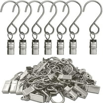 Rungopro Curtain Clips Home Decor 3 Inch Sliver 50 Pack