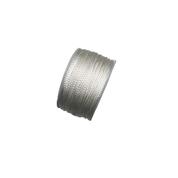 US Ropes Tactical Nylon Micro Cord 1.18mm X 125ft Lightweight Braided Cord (3/64" Diameter) on Spool Camping Boating Home Fishing Garden Jewelry 90lb Test Breaking Load (White)