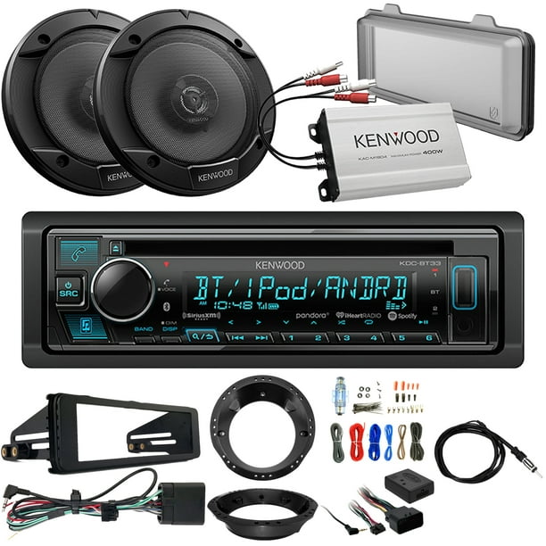 Kenwood KDCBT33 1DIN Bluetooth Receiver, 2 x Kenwood 6.5" Car