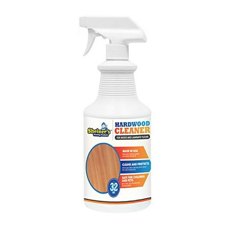 Sheiner's Hardwood Floor Cleaner, Highly Effective for Cleaning Wood and Laminate Floors and Surfaces, 32 oz Spray