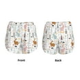 thumbnail image 4 of Disketp Fall Rabbit Print Women's Shorts Workout Shorts for Athletic Gym Running Shorts with Phone Pockets XX-Large, 4 of 8