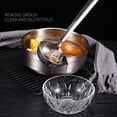 thumbnail image 2 of Stainless Steel Oil Separator Soup Ladle Gravy Food Fat Separator Skimmer Spoon for Home Kitchen and Cooking Soup Gadget, 2 of 15