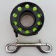 thumbnail image 5 of Carrete de buceo multiusos de 15 m (49 pies) con clip de acero inoxidable para deportes acuáticos negro, 5 of 9