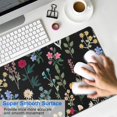 thumbnail image 4 of Long Mouse Pads for Desk,Pioneer Flower Floral Print Pattern Desk Mats on Top Of Desks, Desk Mouse Pad Extra Large with 3mm Non-Slip Base and Stitched Edge for Gaming,Office,Work,Home 31.5"x11.8", 4 of 6