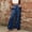 Blue, variant on Women's Satin Cargo Wide Leg Pants Silk Party Dressy Casual Pocketed Pant Long Trouser White XXL(XXL)