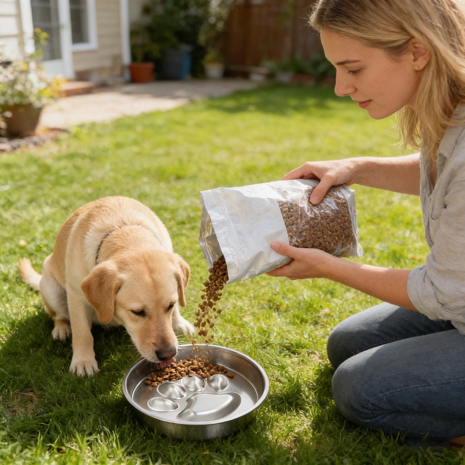 Pet Supplies Slow Feeder Dog Bowl for Weight Management Kitchen Living Room Indoor Use Easy Clean Non- Shaped Eating Dish for Cats Dogs