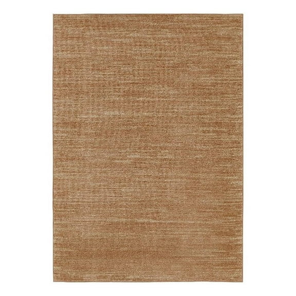 Pemberly Row Modern / Contemporary 5' x 7' Rust Fabric Area Rug