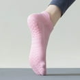 thumbnail image 2 of PMVFHDE Women's Yoga Socks, Grip Socks for Running or Pilates, Mesh Breathable Boat Socks, Ideal for Fitness Pink, 2 of 5