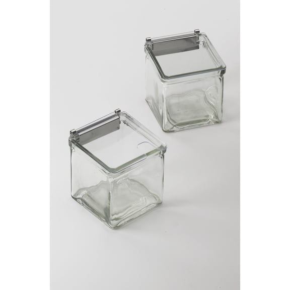 Cal-Mil Stainless Steel Hinge On Lid with Notch