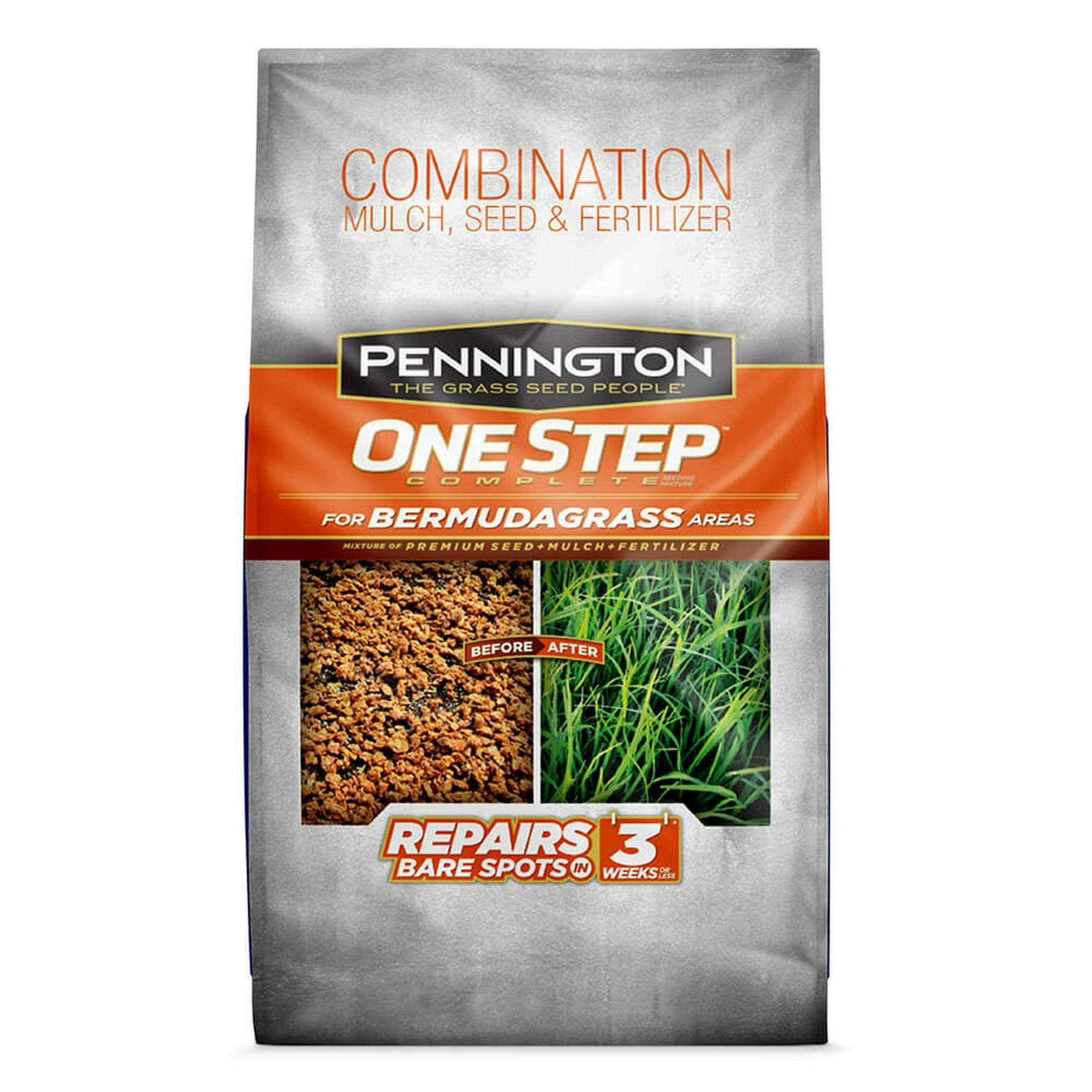 Pennington One Step Complete Bermuda Grass Seed Patch and Repair Mix, for Full Sun, 5 lb