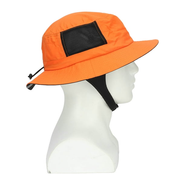 Fishing Hat, Wide Brim Sun Hat Orange Mesh For Camping