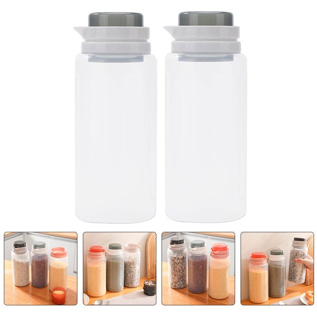 FUTUREORYY Cereal Containers 2Pcs Airtight Food Containers 1.5L Square