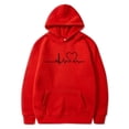 thumbnail image 1 of Sudadera con capucha para mujer, con estampado de Halloween, cuello redondo, manga larga, blusa holgada, blusa de poliéster para hombre, 1 of 6