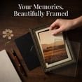 thumbnail image 4 of Unique Bargains Wall Hanging & Tabletop Resin Picture Frame for Display Blue 5" x 7", 4 of 6