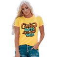 thumbnail image 3 of ABPHQTO Camiseta de manga corta amarilla COWBOY BUTTS DRIVE ME NUTS para mujer, 3 of 5