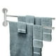thumbnail image 4 of Toallero de pared para baño con estante giratorio abatible (2 brazos), 4 of 11