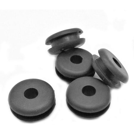 

Rubber Grommets for 3/4 Panel Hole - 5/16” ID x 1 OD Fits 3/16” Panel - Oil Buna-N Rubber Grommets - Black Rubber Grommet Round Rubber Grommet (10)