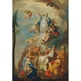 thumbnail image 3 of Vinzenz Fischer 11x14 Black Modern Framed Museum Art Print Titled - The Assumption of Mary (1784), 3 of 5