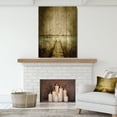 thumbnail image 4 of Designart 'Vintage Pier Over Lake' Landscape Print on Natural Pine Wood, 4 of 5
