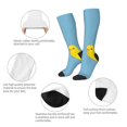 thumbnail image 3 of Balery Cute Ducky Calcetines novedosos Calcetines deportivos Calcetines hasta la rodilla Calcetines de algodón Calcetines originales y geniales, 3 of 6