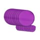 thumbnail image 4 of 10x Abanico plegable portátil de poliéster redondo de verano con disco volador para publicidad Púrpura, 4 of 9