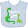 thumbnail image 3 of Inktastic Granny Boy Grandson Dinosaur Boys Baby Bib, 3 of 4