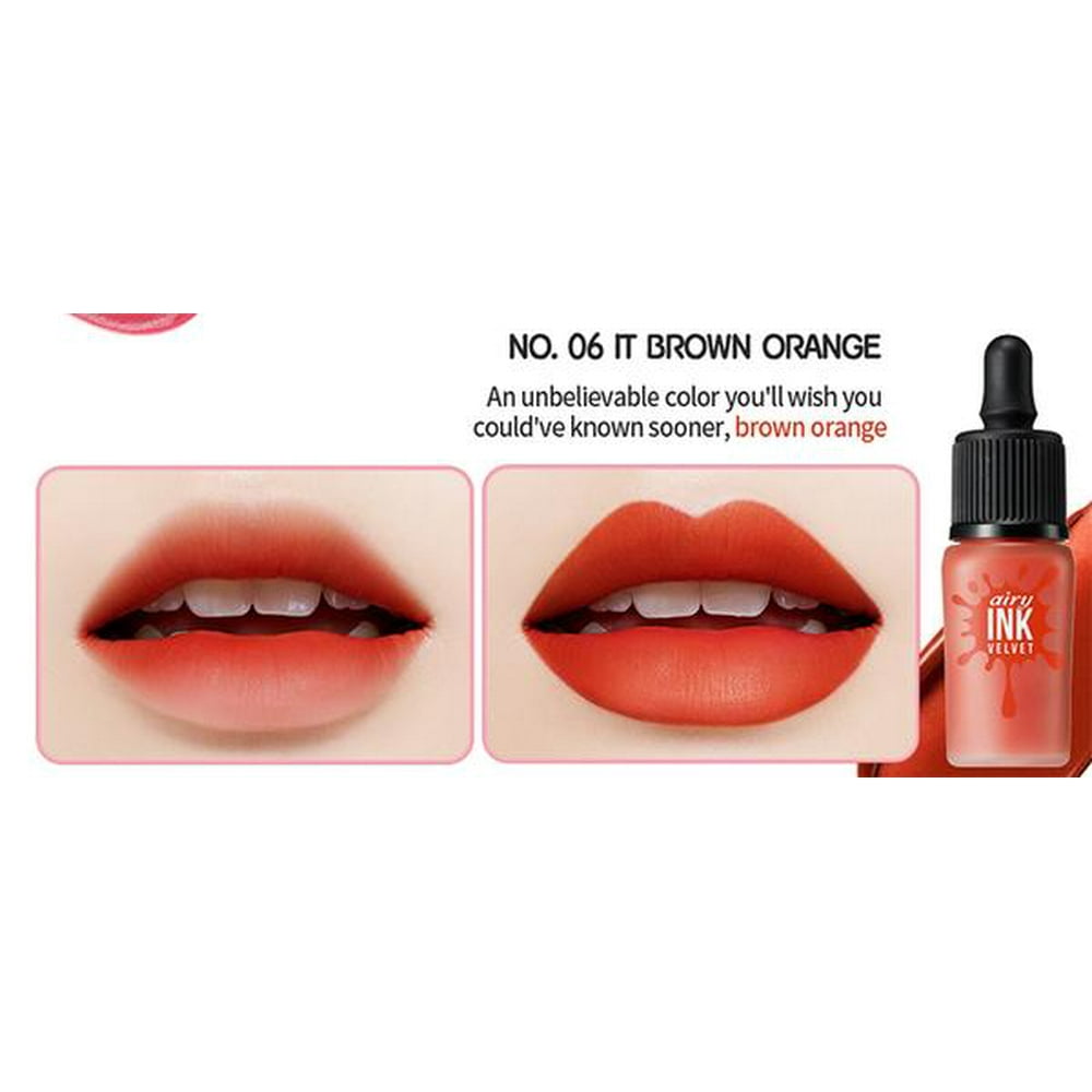 Peripera [ PERIPERA ] INK Airy VELVET Lip Stain Color Tint 06 It Brown Orange