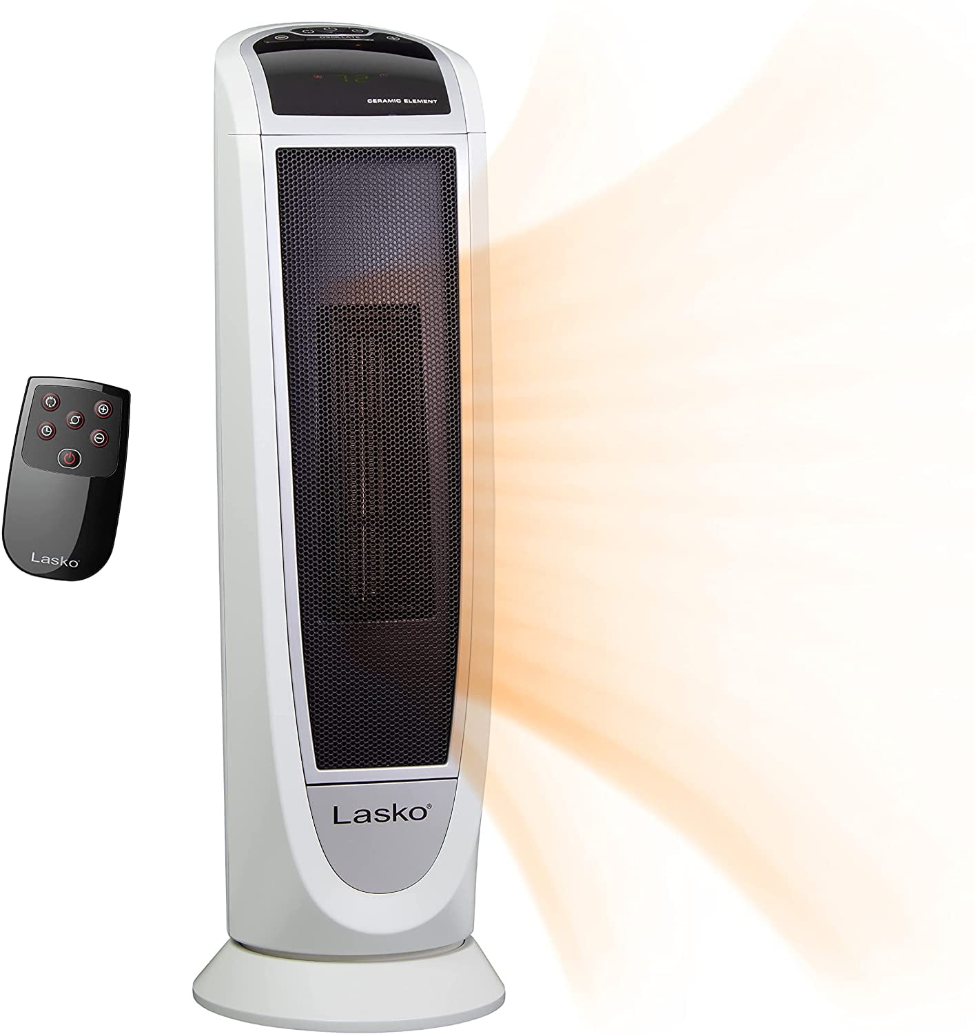 Lasko 5165 Digital Ceramic Tower Heater with Remote Control, 1500W