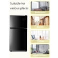 thumbnail image 2 of 3.5 Cu.Ft Mini Fridge Freezer, 2 Door Small Refrigerator, 7 Level Adjustable Thermostat Freezer Fridge for Living Room, Kitchen and Apartment, Black, 2 of 7