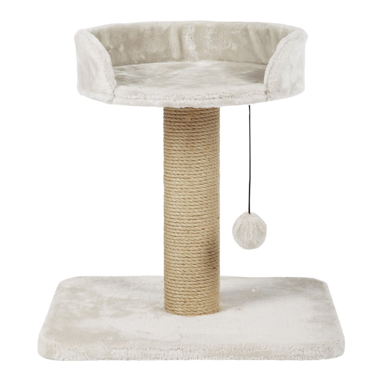 Sisal Wrapped Cat Scratching Post With Plush Platform photo 1