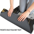 thumbnail image 3 of Black Marble Gold Wave Pattern Hot Yoga Mat Towel Non Slip for Hot Yoga - Quick-Drying Yoga Mat Cover with 4 Corner Pockets with Travel Bag - Hot Yoga Towel Non Slip 74"x26", 3 of 6