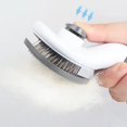 thumbnail image 6 of Cat Self-Cleaning Slicker Brush, Pet Grooming Brush with Button for One-Click Hair off, Gray, 6 of 7