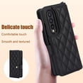 thumbnail image 3 of TECH CIRCLE for Samsung Galaxy Z Fold 4 Wallet Case with S Pen Holder, Premium Leather Magnetic Clasp Kickstand Crossbody Lanyard Wrist Strip Shockproof Stylish Protective Cover,Black, 3 of 9