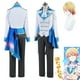 thumbnail image 2 of Project Sekai-Peluca de disfraz de Tenma Tsukasa, uniforme de juego azul y blanco, trajes de escenario, peluca de Cosplay, conjunto completo, 2 of 5