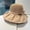 Khaki, variant on Womens Beach Sun Straw Hat Foldable Straw Hat for Women Polyurethane Fiber Summer Beach Sun Straw Hats for Women Wide Brim Packable Travel Bucket Hats Khaki,One Size