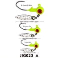 thumbnail image 3 of 5pcs Weedless Jig Head Hooks - Perfect for Catching More Fish, Lead Head Weighted Hook, Fishing Tackle, Available in 1.4g/1.6g/3g Sizes, 3 of 9