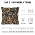 thumbnail image 6 of AWERP Mushrooms Foliage 2-Piece Short Plush Pillowcase Set, Zipper Closure, All Year Round Use White, 6 of 6